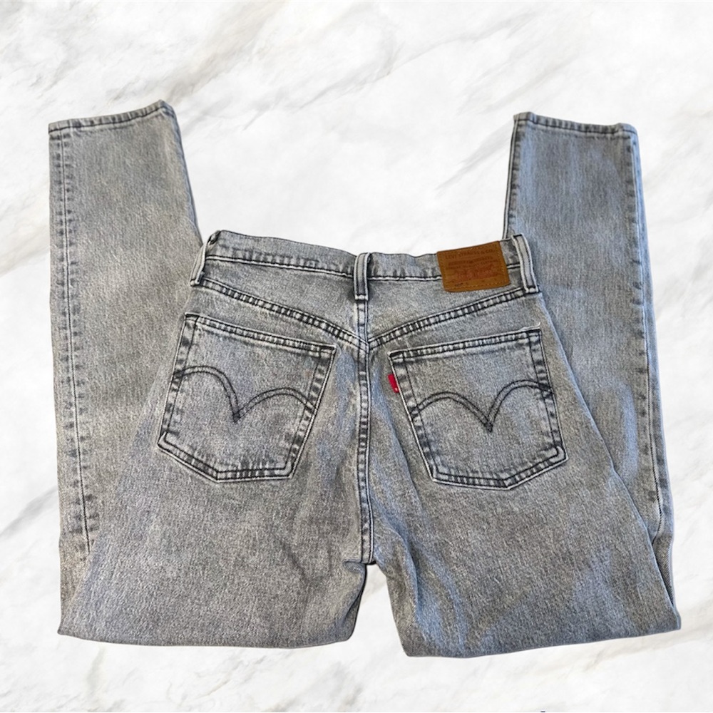 LEVI’S PREMIUM 501 S skinny jeans in grey wash